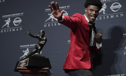 APTOPIX Heisman Trophy